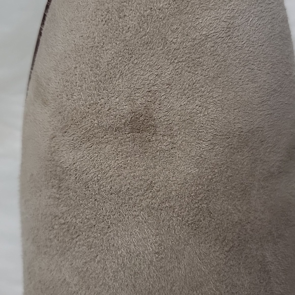 SAM EDELMAN Petty Taupe Suede Western Boho Preppy Zip Up Ankle Bootie Boots 10.5 - Picture 14 of 15